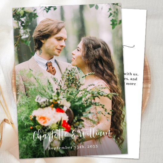 Minimalistische Chic Gepersonaliseerde Eenvoudige  Bedankkaart