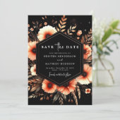 Minimalistische Chic Terracotta bruiloft Save The Date (Staand voorkant)