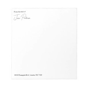 Minimalistische Chic Van mijn bureau Notitieblok
