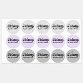 Minimalistische chic zwart en grijs make-up QR-cod Labels (Vel)