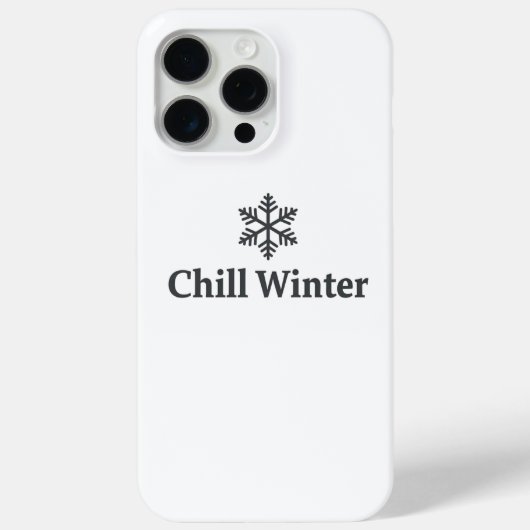 Minimalistische Chill Winter Sneeuwvlok iPhone 15 Case-Mate iPhone Case (Achterkant)