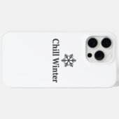 Minimalistische Chill Winter Sneeuwvlok iPhone 15 Case-Mate iPhone Case (Achterkant (horizontaal))
