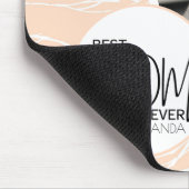 Minimalistische chique beste mam ooit roze foto muismat (Hoek)