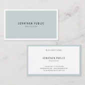 Minimalistische chique eenvoudige Sjabloon modern  Visitekaartje (Voorkant / Achterkant)