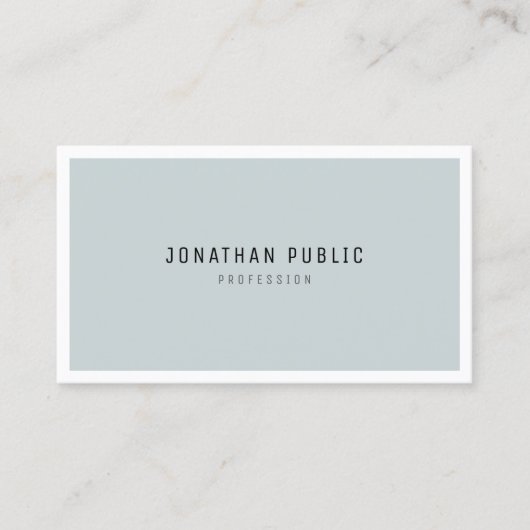 Minimalistische chique eenvoudige Sjabloon modern  Visitekaartje (Voorkant)
