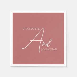 Minimalistische chique elegante kalligrafie script servet