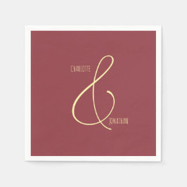Minimalistische chique elegante kalligrafie script servet