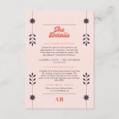 Minimalistische chique esthetische elegante bruilo informatiekaartje (Voorkant)