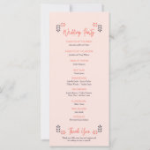 Minimalistische chique esthetische elegante huweli (Achterkant)