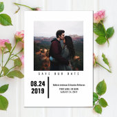 Minimalistische chique foto Bewaar de datum | Zwar Save The Date