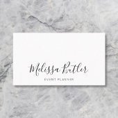 Minimalistische chique handgeschreven kalligrafie  visitekaartje