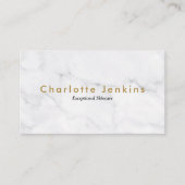Minimalistische chique marmer professional visitekaartje