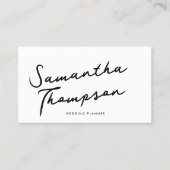 Minimalistische chique QR-code foto sociale media  Visitekaartje (Voorkant)