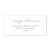 Minimalistische chique retouradres Rubberstempel (Afrduk)