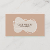 Minimalistische chique trendy Abstracte sociale me Visitekaartje (Achterkant)