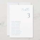 Minimalistische chique trouwtafel zittende Kaart (Voorkant)