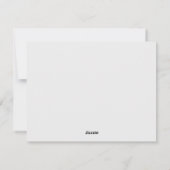 Minimalistische chique vakantie Kaart (Achterkant)