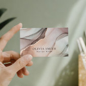 Minimalistische chique Waterverf Visitekaartje