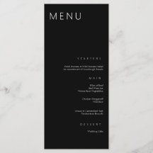 Minimalistische chique zwart-wit moderne bruiloft