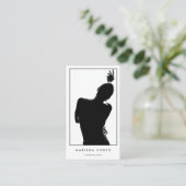 Minimalistische choreograaf DJ Dance Instructor Wh Visitekaartje (Staand voorkant)