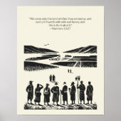 Minimalistische Christelijke muurkunst – Bijbelver Poster (Voorkant)