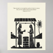 Minimalistische Christelijke muurkunst – Bijbelver Poster (Voorkant)