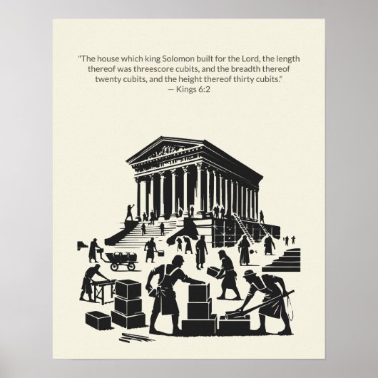 Minimalistische Christelijke muurkunst – Bijbelver Poster (Voorkant)