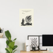 Minimalistische Christelijke muurkunst – Bijbelver Poster (Thuiskantoor)