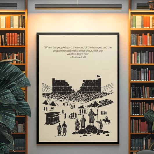 Minimalistische Christelijke muurkunst – Bijbelver Poster