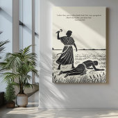 Minimalistische Christelijke muurkunst – Bijbelver Poster