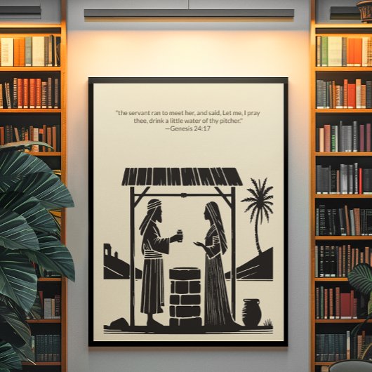 Minimalistische Christelijke muurkunst – Bijbelver Poster