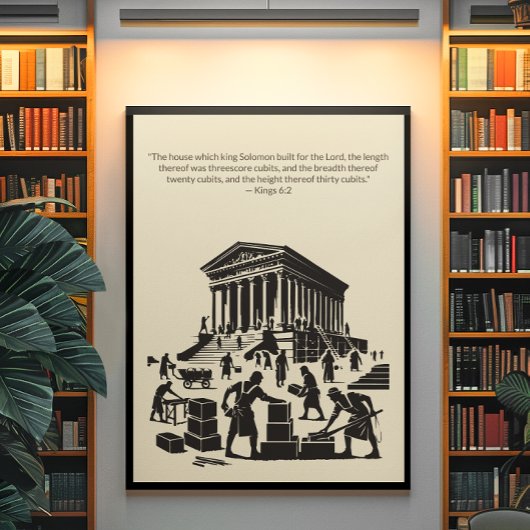 Minimalistische Christelijke muurkunst – Bijbelver Poster