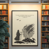 Minimalistische Christelijke muurkunst – Bijbelver Poster