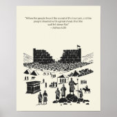 Minimalistische Christelijke muurkunst – Bijbelver Poster (Voorkant)