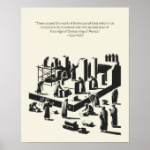 Minimalistische Christelijke muurkunst – Bijbelver Poster (Voorkant)