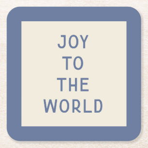 Minimalistische Christmas Carol Typografie Onderze Kartonnen Onderzetters