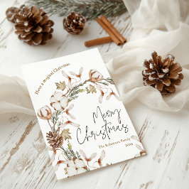 Minimalistische Christmas Wreath Holiday Kaart