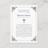 Minimalistische Christus Orthodoxe Gebedsgebeden K Plaatskaartje (Achterkant)