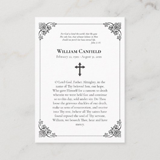 Minimalistische Christus Orthodoxe Gebedsgebeden K Plaatskaartje (Achterkant)