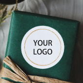 Minimalistische Circle Logo Classic Ronde Sticker