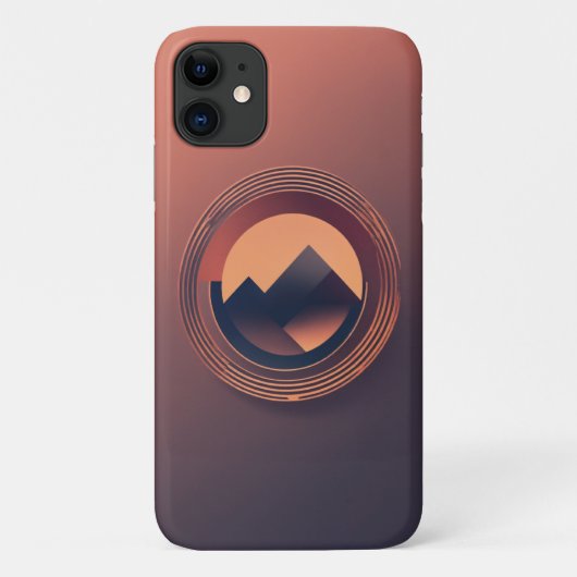 Minimalistische Circle Logo iPhone Case - ABC (Achterkant)