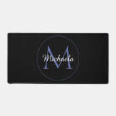 Minimalistische cirkel moderne monogram initiaal n bureaumat (Voorkant)