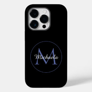 Minimalistische cirkel moderne monogram initiaal n Case-Mate iPhone 14 pro hoesje