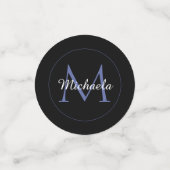 Minimalistische cirkel moderne monogram initiaal n confetti (Kleine voorkant)