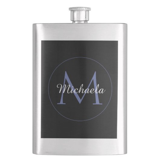 Minimalistische cirkel moderne monogram initiaal n flacon (Voorkant)