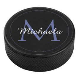 Minimalistische cirkel moderne monogram initiaal n hockey puck