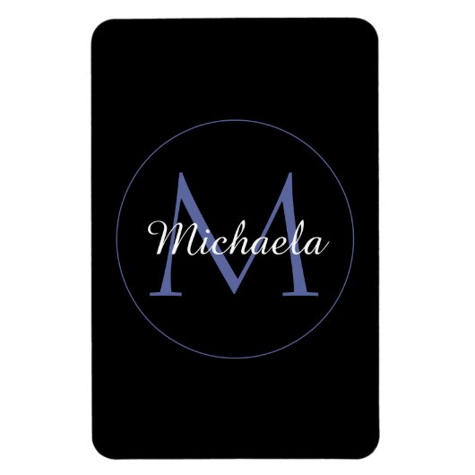 Minimalistische cirkel moderne monogram initiaal n magneet (Verticaal)