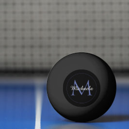 Minimalistische cirkel moderne monogram initiaal n pingpongbal