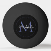 Minimalistische cirkel moderne monogram initiaal n pingpongbal (Achterkant)