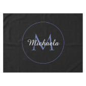 Minimalistische cirkel moderne monogram initiaal n tafelkleed (Voorkant (Horizontaal))